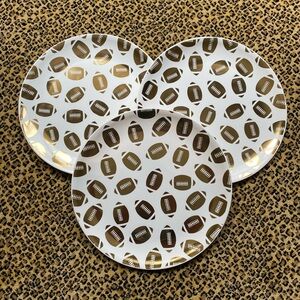Football platters - set of 3
